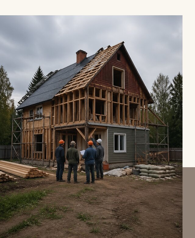 Реконструкция дачного дома в Махачкале под ключ с проектом